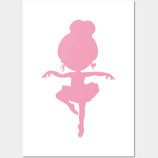 Ballerina Silhouette, Ballet Girl, Ballet Dancer Posters and Art